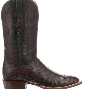 Ostrich Lucchese Cowboy Boots - only worn once
